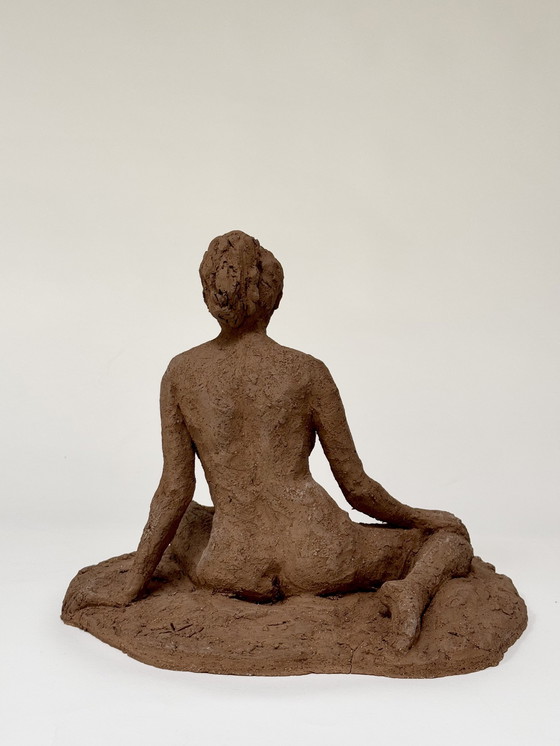 Image 1 of Yolande Ide (1931) - Sculpture en terre cuite " Nicole "