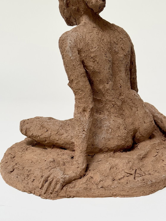 Image 1 of Yolande Ide (1931) - Sculpture en terre cuite " Nicole "