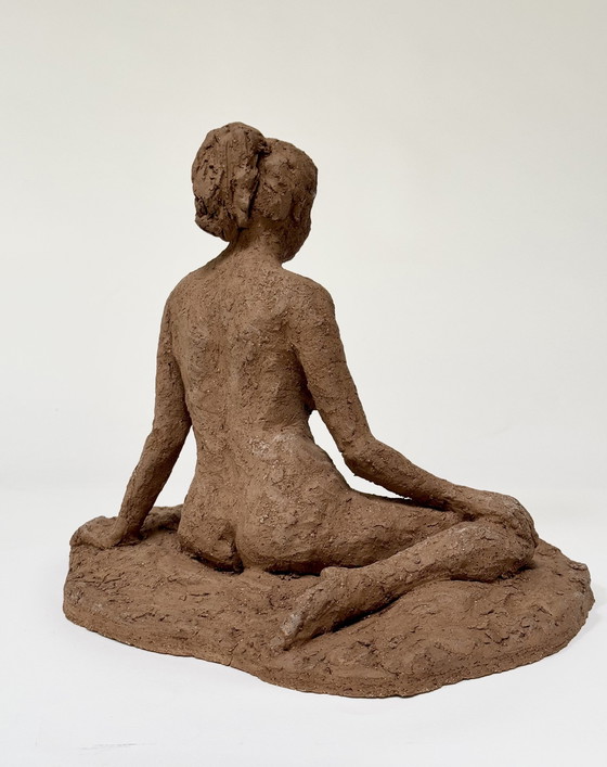 Image 1 of Yolande Ide (1931) - Sculpture en terre cuite " Nicole "