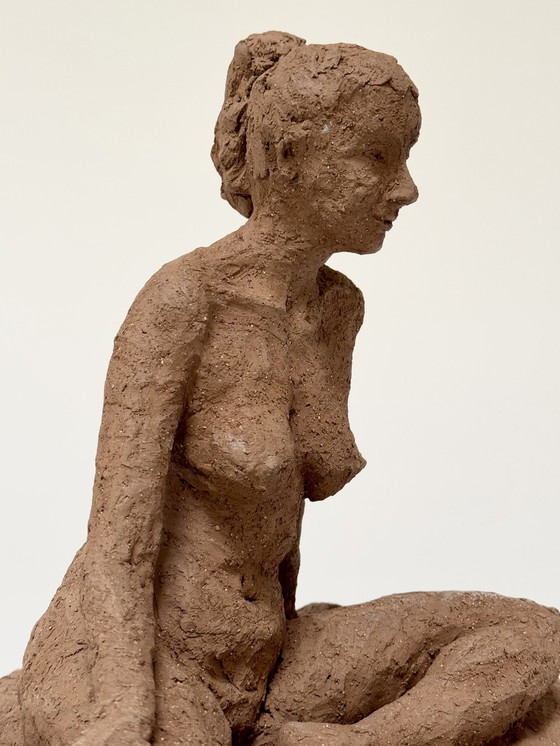 Image 1 of Yolande Ide (1931) - Sculpture en terre cuite " Nicole "