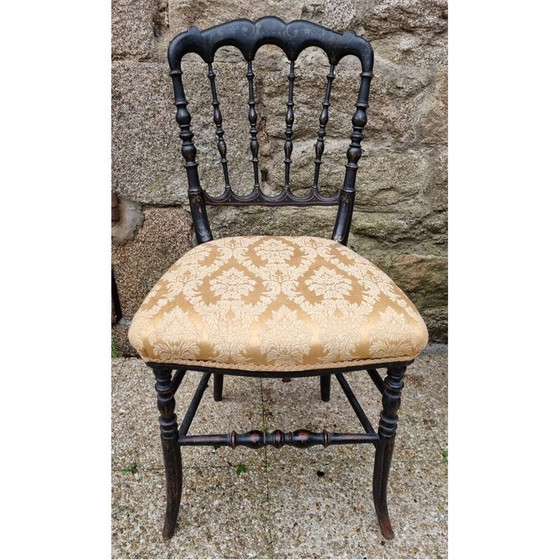 Image 1 of Chaise de musicien Napoléon III vintage