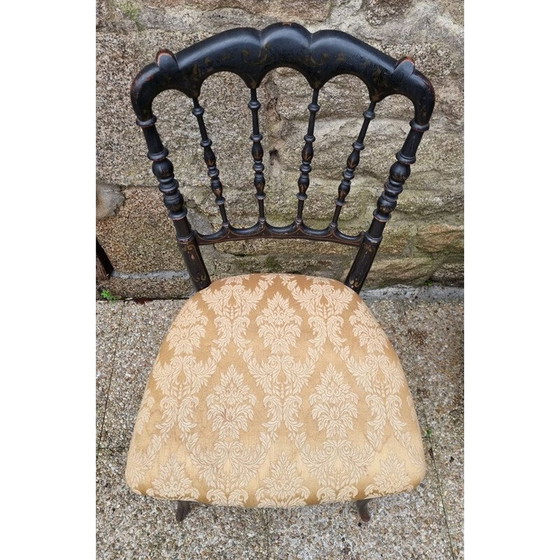 Image 1 of Chaise de musicien Napoléon III vintage