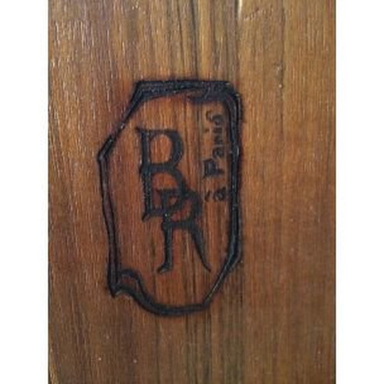 Image 1 of Table basse vintage française en bois noir, 1960