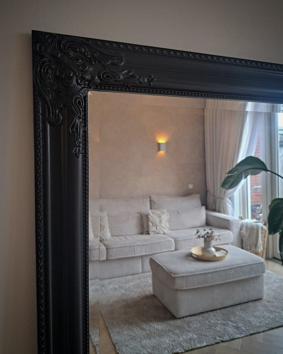 Image 1 of Grand miroir noir Hotel Chic