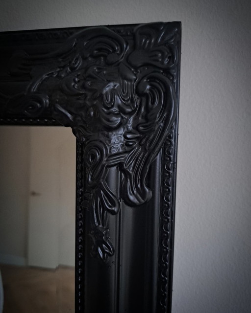 Grand miroir noir Hotel Chic