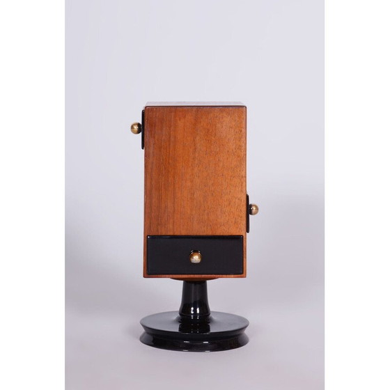 Image 1 of Boîte à bijoux vintage ArtDeco en noyer, Tchécoslovaquie, années 1930