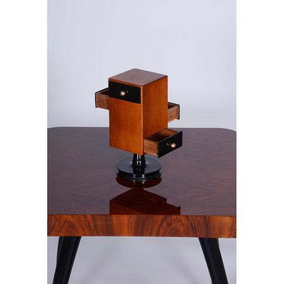 Image 1 of Boîte à bijoux vintage ArtDeco en noyer, Tchécoslovaquie, années 1930