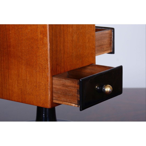 Image 1 of Boîte à bijoux vintage ArtDeco en noyer, Tchécoslovaquie, années 1930