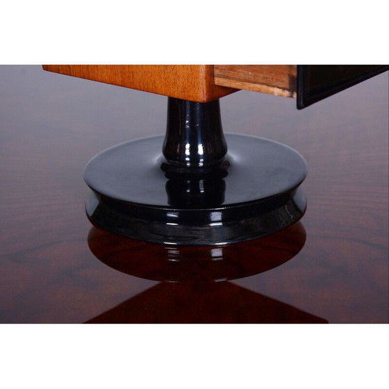 Image 1 of Boîte à bijoux vintage ArtDeco en noyer, Tchécoslovaquie, années 1930