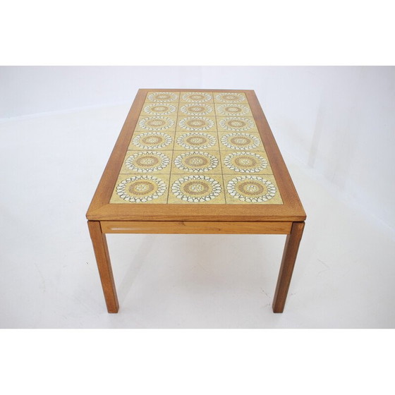 Image 1 of Table basse vintage en palissandre et carreaux, Danemark 1960