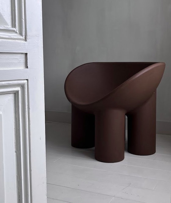 Image 1 of Chaise Roly Poly Driade Brown Peat