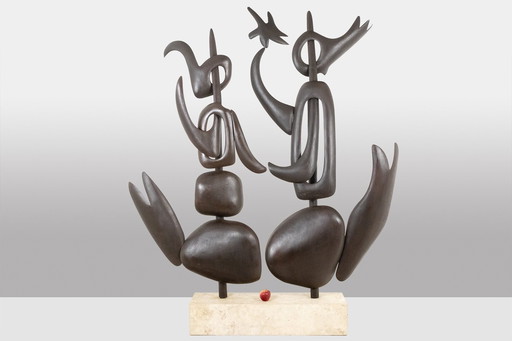 Antonine de Saint Pierre: Sculpture en Métal Bombé, Travail Contemporain