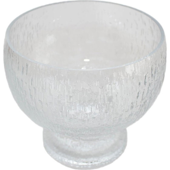 Image 1 of Coupe vintage en cristal blanc Kekkerit par Timo Sarpaneva pour Littala, 1970