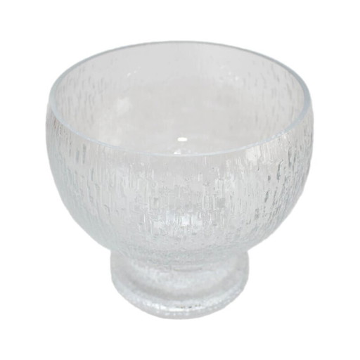 Coupe vintage en cristal blanc Kekkerit par Timo Sarpaneva pour Littala, 1970