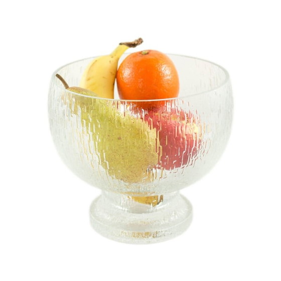 Image 1 of Coupe vintage en cristal blanc Kekkerit par Timo Sarpaneva pour Littala, 1970