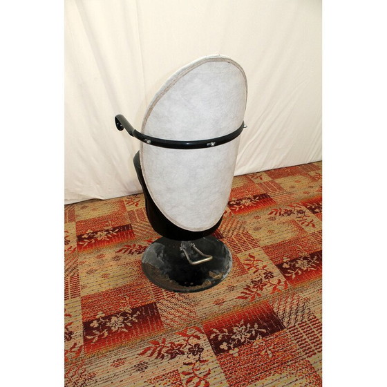 Image 1 of Fauteuil pivotant en cuir vintage, Tchécoslovaquie 1980