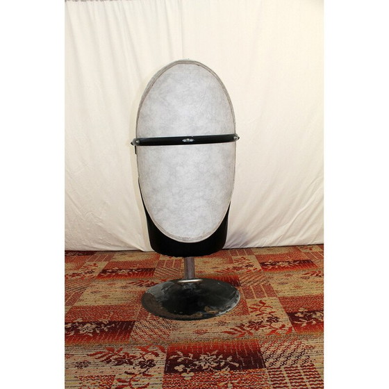 Image 1 of Fauteuil pivotant en cuir vintage, Tchécoslovaquie 1980