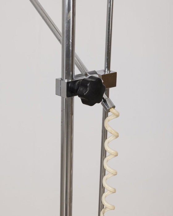 Image 1 of Vintage 70S White Adjustable Floor Lamp Italian Design