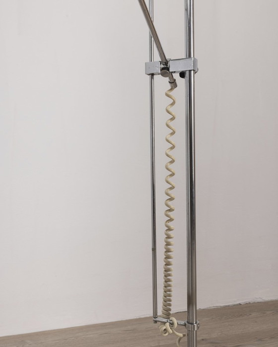 Image 1 of Vintage 70S White Adjustable Floor Lamp Italian Design