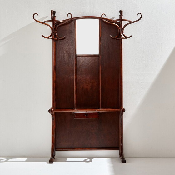Image 1 of Porte-manteau vintage en bois courbé pour Thonet, 1900