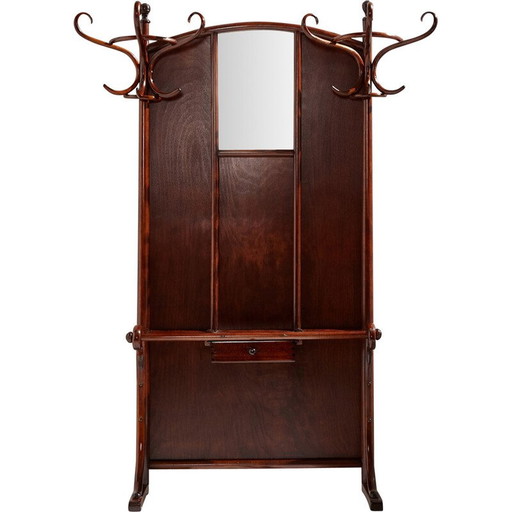 Porte-manteau vintage en bois courbé pour Thonet, 1900