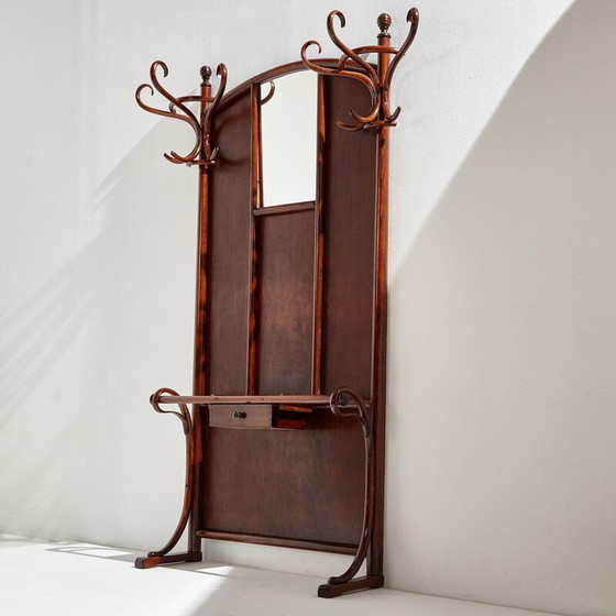 Image 1 of Porte-manteau vintage en bois courbé pour Thonet, 1900