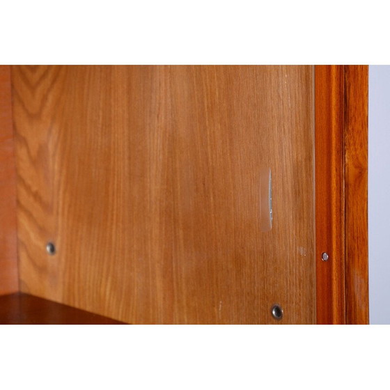 Image 1 of Bibliothèque Vintage Art Déco en noyer et verre par Vichr, Tchécoslovaquie 1930