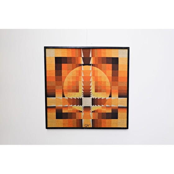 Image 1 of Tapisserie vintage de Georges Vaxelaire, Belgique 1970