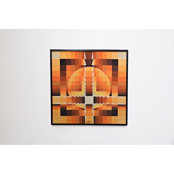 Image 1 of Tapisserie vintage de Georges Vaxelaire, Belgique 1970