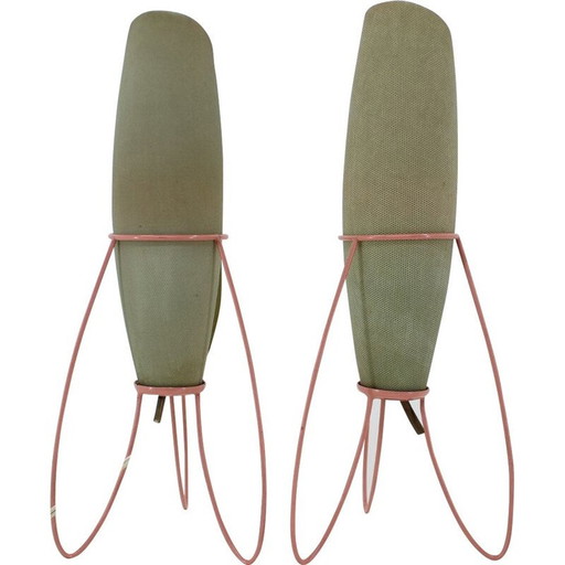 Paire de lampes de table Rockets pour Pokrok Zilina, Tchécoslovaquie 1960