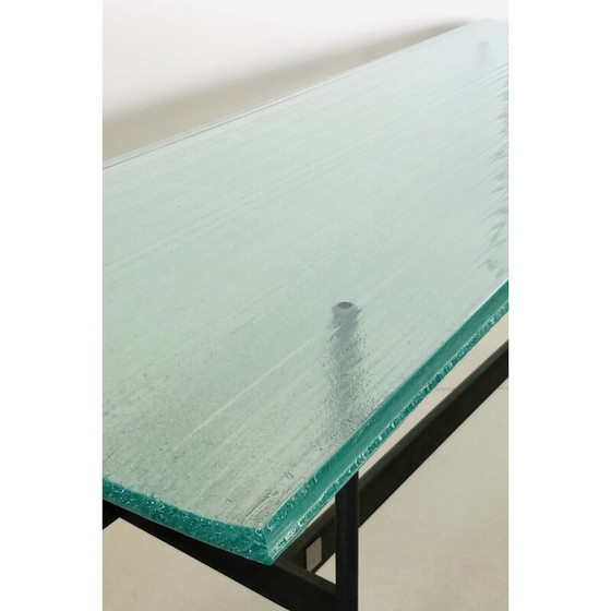 Image 1 of Table basse vintage Waves en métal et verre par Ludovica et Roberto Palomba pour Fiam, Italie 2000