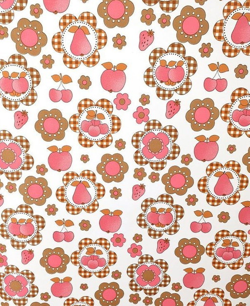 13050 Papier peint de cuisine vintage joyeux Pier avec fruits