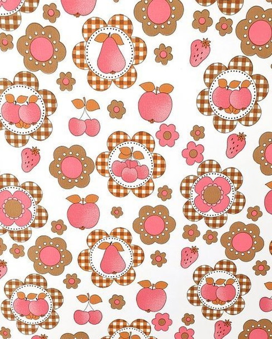 Image 1 of 13050 Papier peint de cuisine vintage joyeux Pier avec fruits