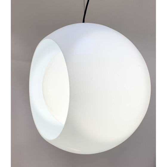 Image 1 of Lampe suspendue vintage en verre murano par Carlo Nason pour Mazzega, Italie 1960