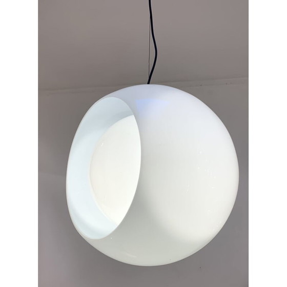 Image 1 of Lampe suspendue vintage en verre murano par Carlo Nason pour Mazzega, Italie 1960