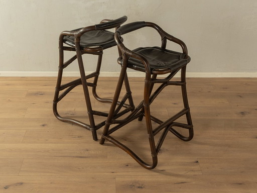 2x Tabourets de bar en bambou par Horsnæs Design