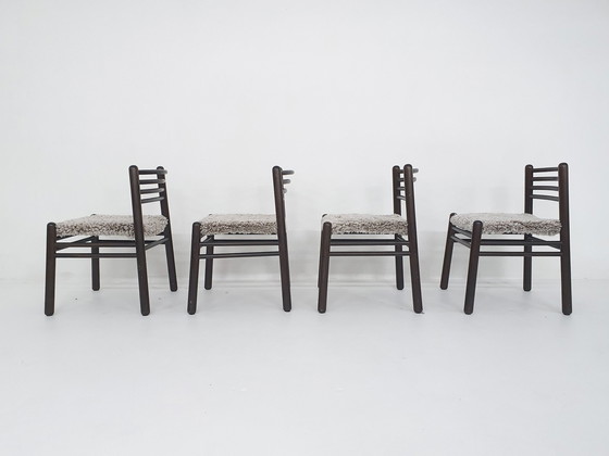 Image 1 of Ensemble de quatre chaises de salle à manger Pastoe, Pays-Bas, années 1970