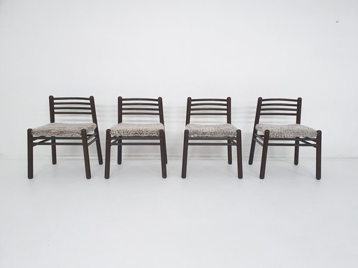 Ensemble de quatre chaises de salle à manger Pastoe, Pays-Bas, années 1970