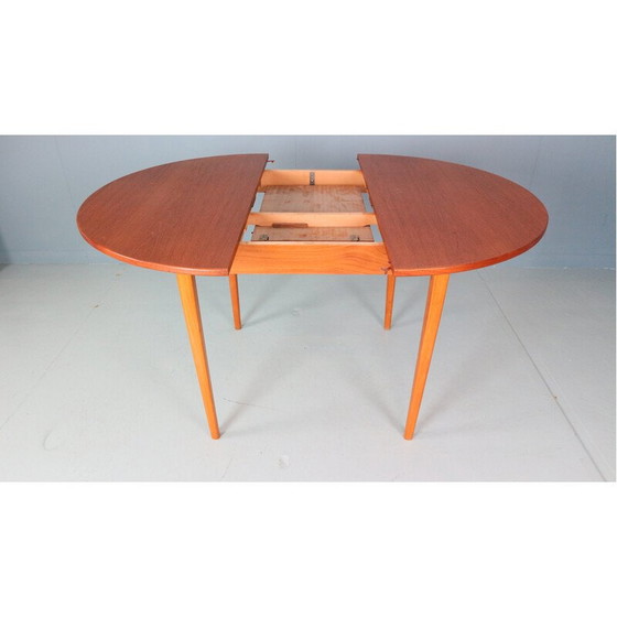 Image 1 of Table de salle à manger extensible en teck, Danemark 1960