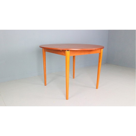 Image 1 of Table de salle à manger extensible en teck, Danemark 1960