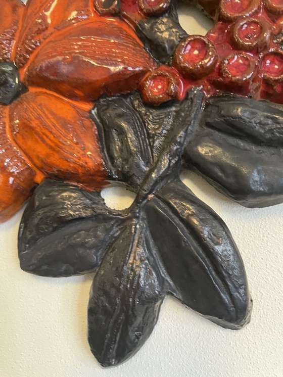 Image 1 of Perignem Belgique. Fleurs en céramique.