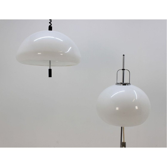 Image 1 of Lampadaire vintage avec lampe suspendue par Harvey Guzzini pour Meblo, Italie 1970