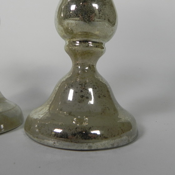 Image 1 of Lot de 2 chandeliers Quicksilver, rond 1900 (Poor Silver)