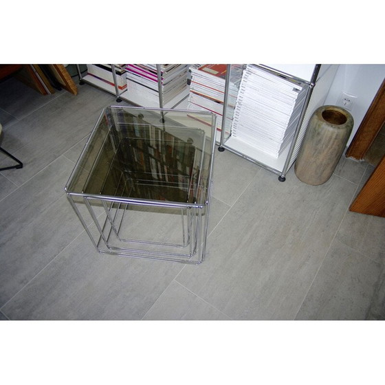 Image 1 of Table d'appoint vintage graphique par Max Sauze 1970