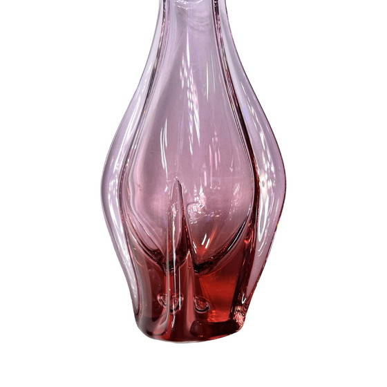 Image 1 of Vase en verre, conçu par M. Klinger, Železny Brod Sklo, Tchécoslovaquie, années 1960.