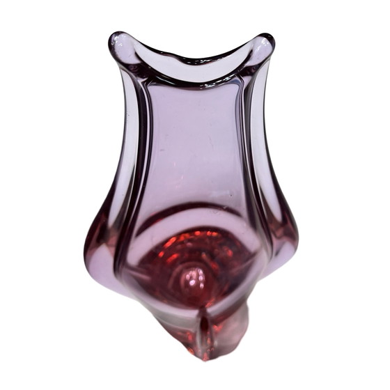 Image 1 of Vase en verre, conçu par M. Klinger, Železny Brod Sklo, Tchécoslovaquie, années 1960.