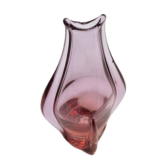 Image 1 of Vase en verre, conçu par M. Klinger, Železny Brod Sklo, Tchécoslovaquie, années 1960.