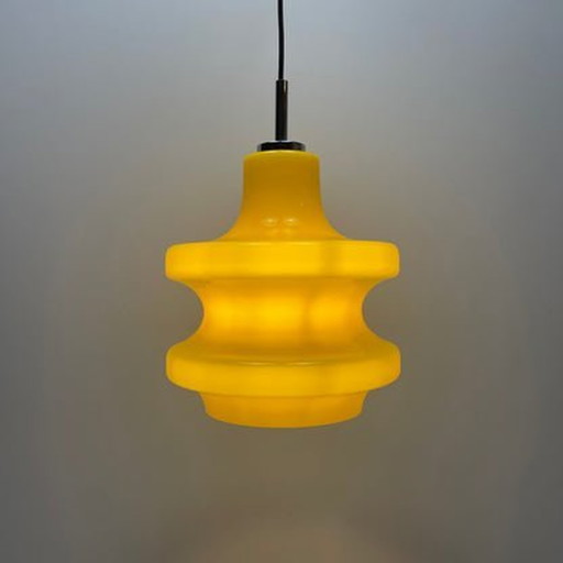 Lampe suspendue Peill And Putzler - Xl Large Yellow Glass - 1960