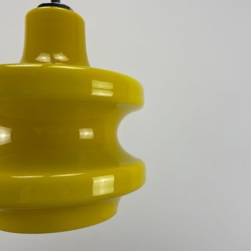 Lampe suspendue Peill And Putzler - Xl Large Yellow Glass - 1960