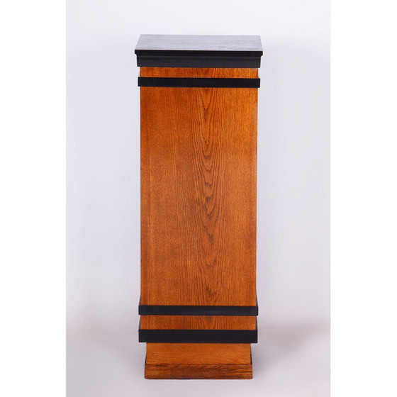 Image 1 of Caisson Vintage Art Déco en hêtre et placage de chêne, Tchécoslovaquie 1920